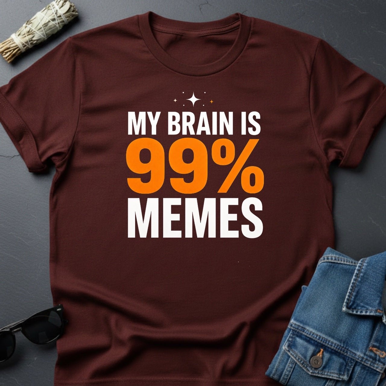 My Brain is 99% Memes Cosmic T-Shirt by Youniverses - Youniverses