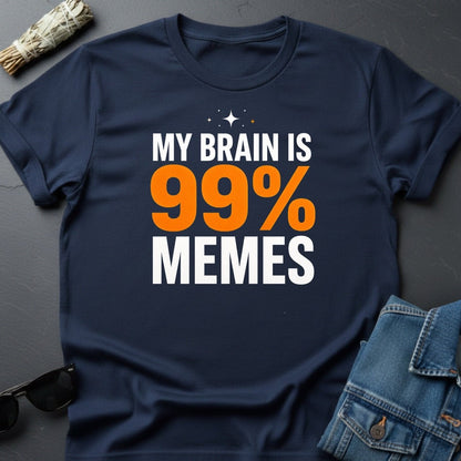 My Brain is 99% Memes Cosmic T-Shirt by Youniverses - Youniverses