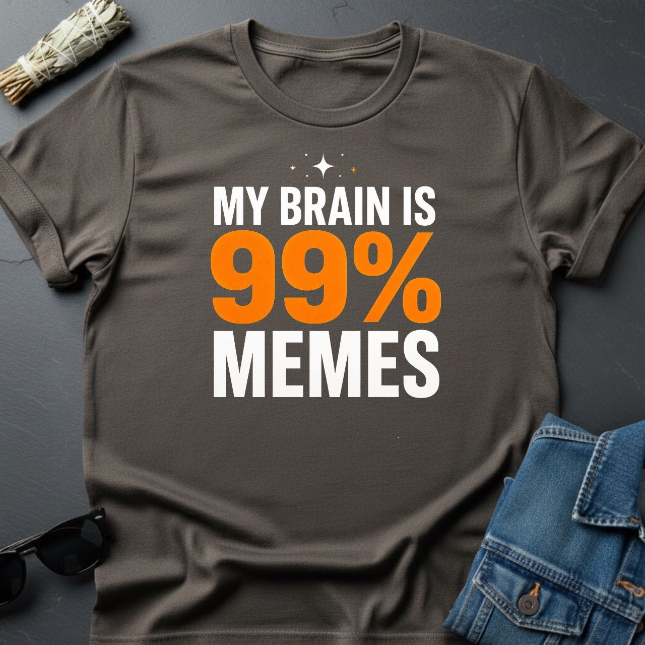 My Brain is 99% Memes Cosmic T-Shirt by Youniverses - Youniverses