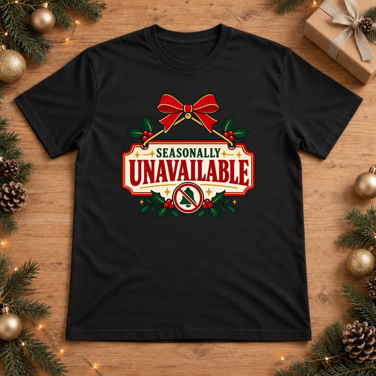 Seasonally Unavailable Sign - Black