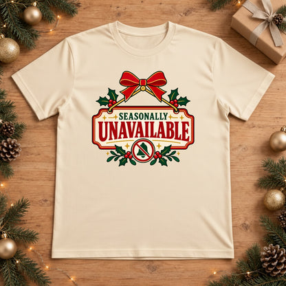 Seasonally Unavailable Sign - Ivory