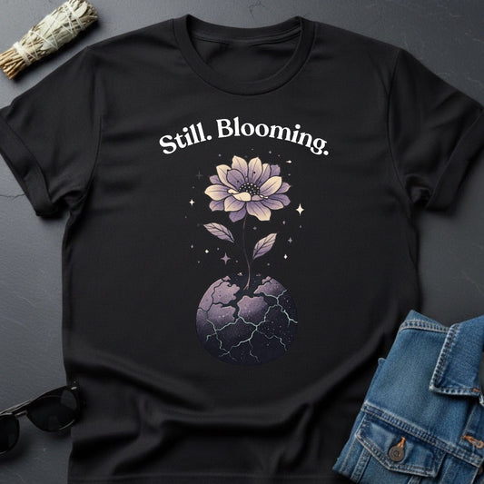 Still Blooming Cosmic Flower T-Shirt - Youniverses - Youniverses