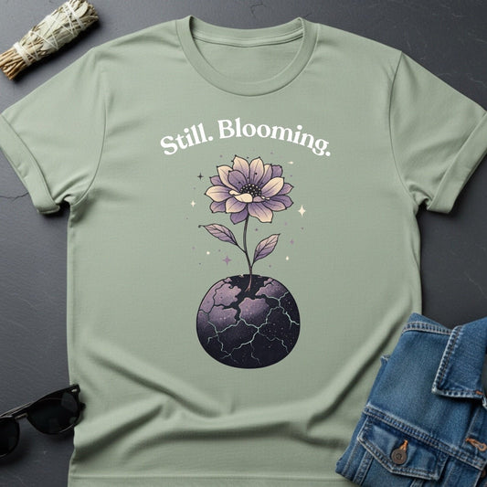 Still Blooming Cosmic Flower T-Shirt - Youniverses - Youniverses