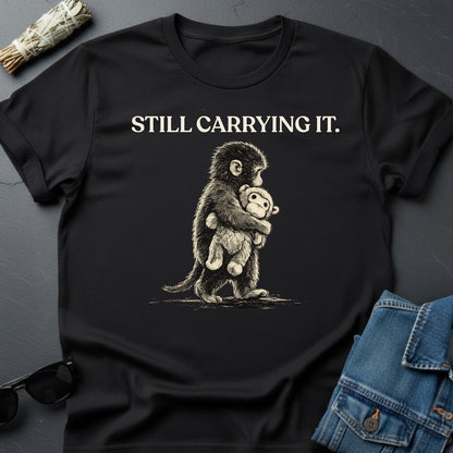 Still Carrying It – Punch Japanese Snow Monkey Graphic T-Shirt by Youniverses - Youniverses
