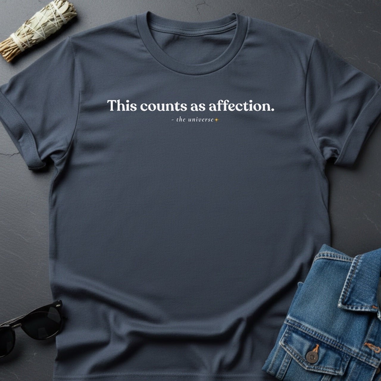 This Counts as Affection. – Minimalist Sarcastic T-Shirt | Youniverses - Youniverses