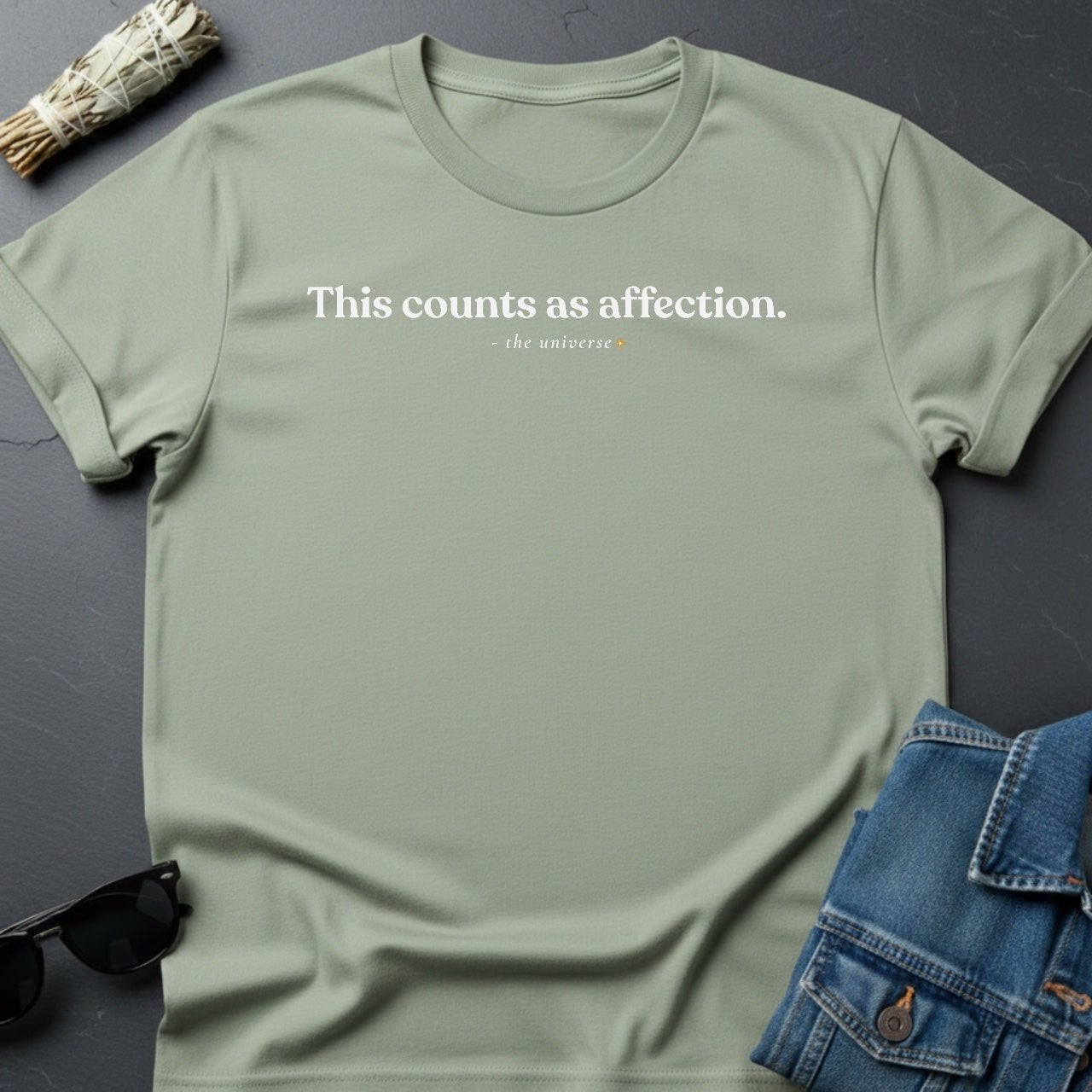 This Counts as Affection. – Minimalist Sarcastic T-Shirt | Youniverses - Youniverses