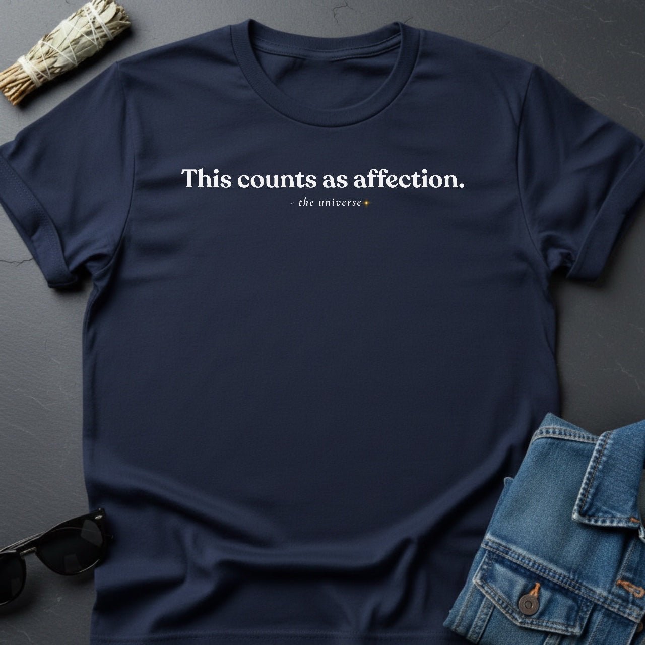 This Counts as Affection. – Minimalist Sarcastic T-Shirt | Youniverses - Youniverses