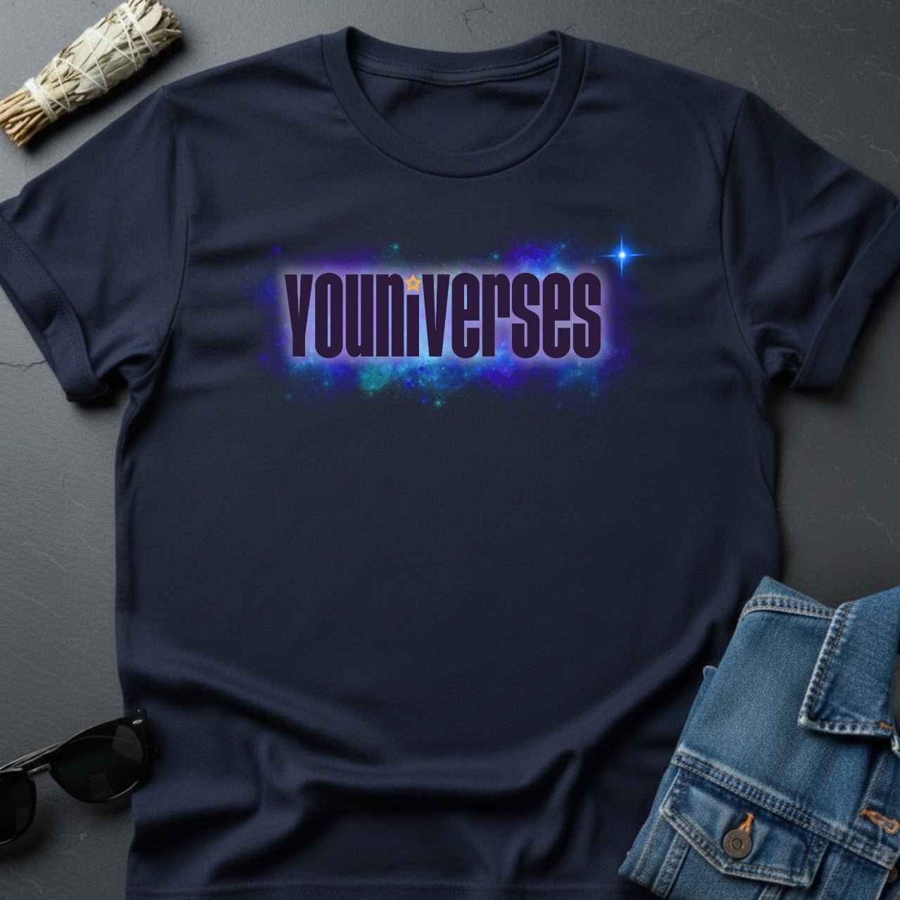 Youniverses Official Brand T-Shirt - Cosmic Motivational Tee - Youniverses